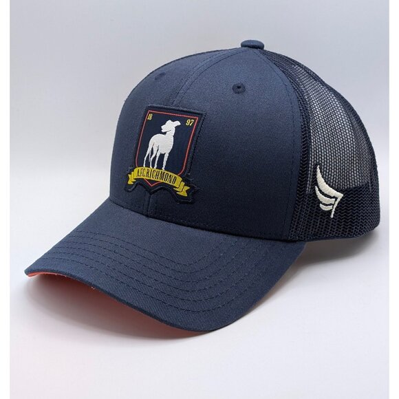 Ted Lasso TV Show AFC Richmond Snapback Hat Navy Blue Soccer Greyhounds Dogs Cap - Picture 1 of 5